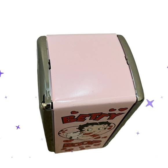 Vintage BETTY BOOP 1998 King Napkin Dispenser Holder 50's Diner Style W/napkins - Picture 4 of 9